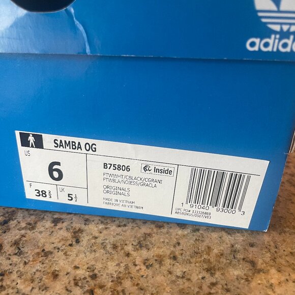 ADIDAS Samba OG White (Male | Size 6) - Picture 5 of 6